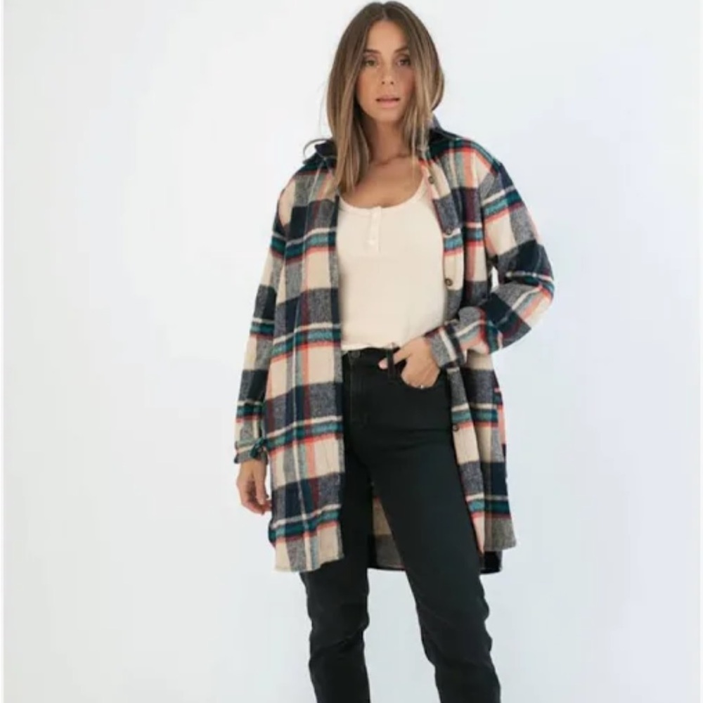 COPY - Adora Flannel Shacket- Zoco Jimmy Jacket- Clad & Cloth Size S